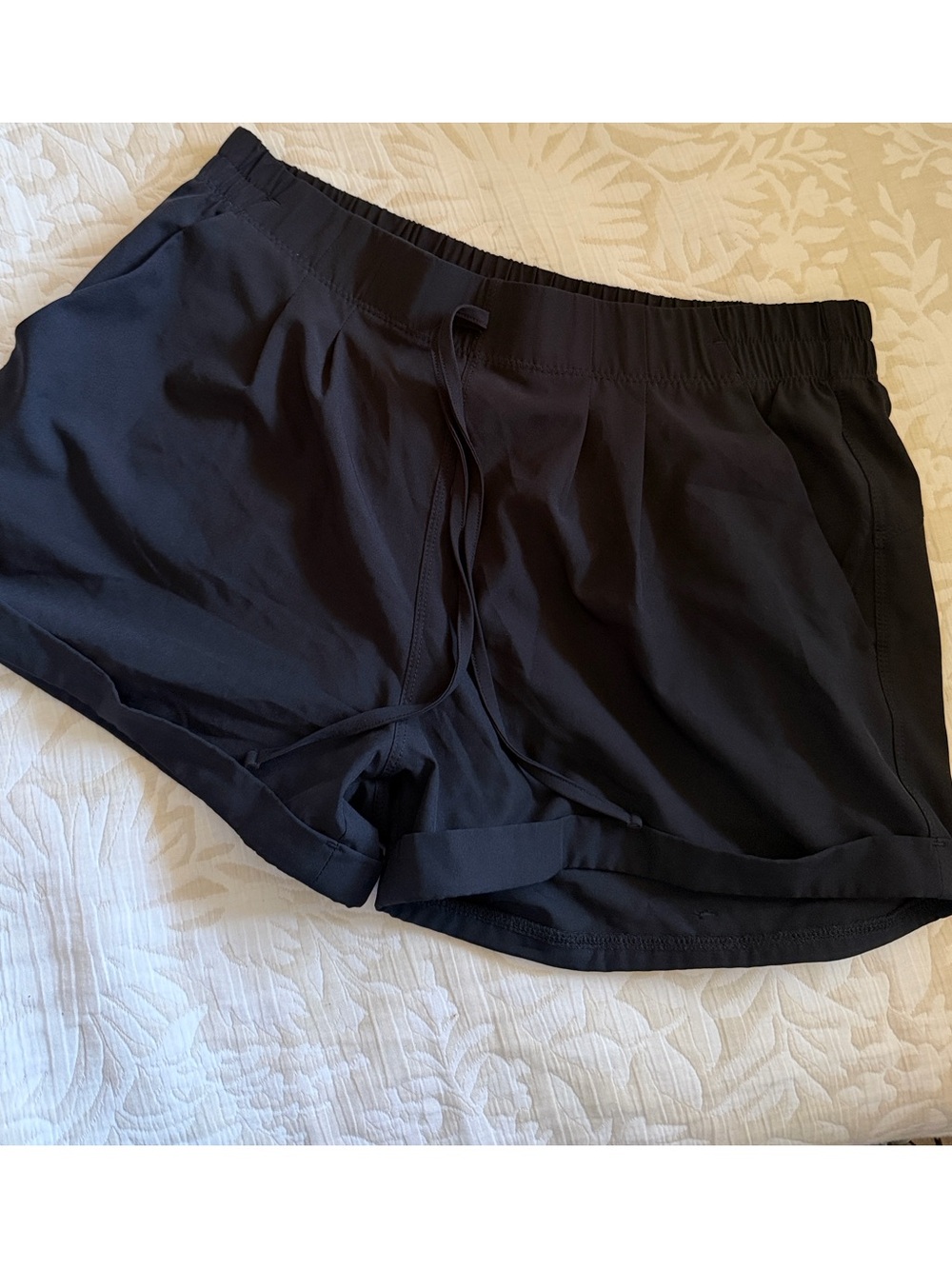 Women’s Black Athletic Shorts - Classic Drawstring
